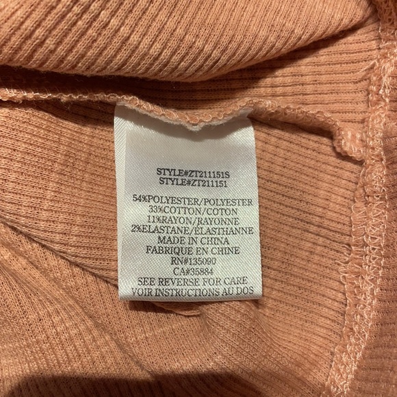 Brand NEW Z Supply Blake Slub Ruffle Top in Rose Mauve - Picture 5 of 7